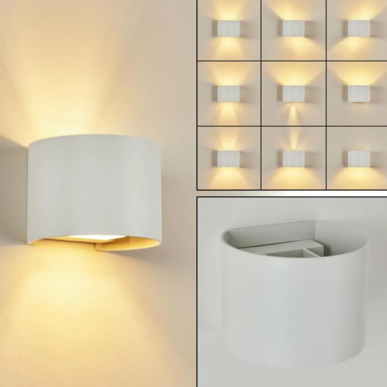 Applique murale Badajoz Blanc, 1 lumière