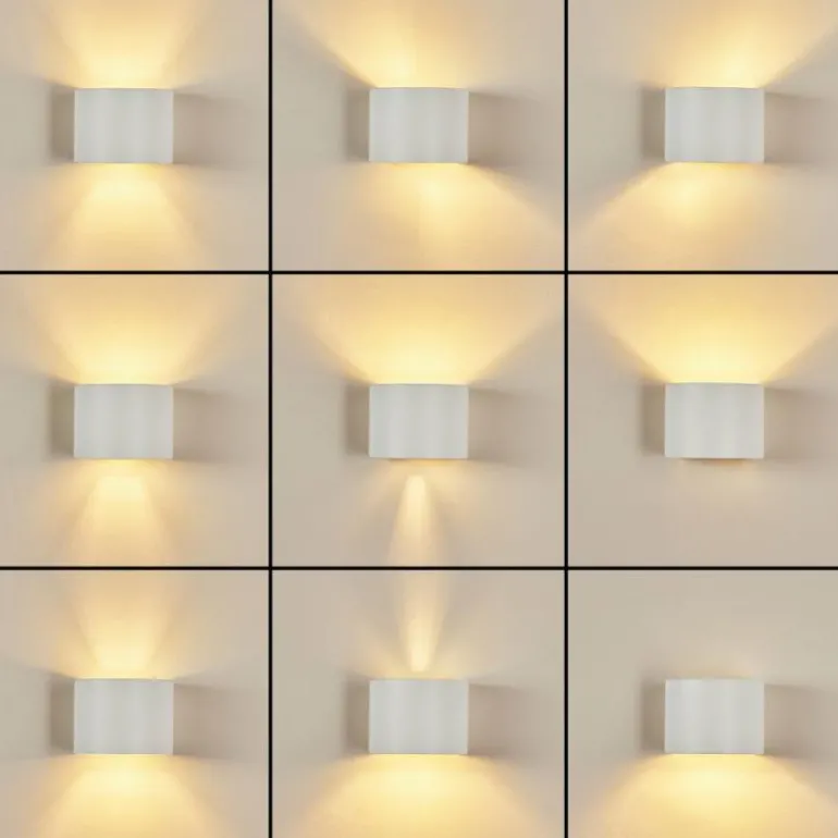 Applique murale Badajoz Blanc, 1 lumière