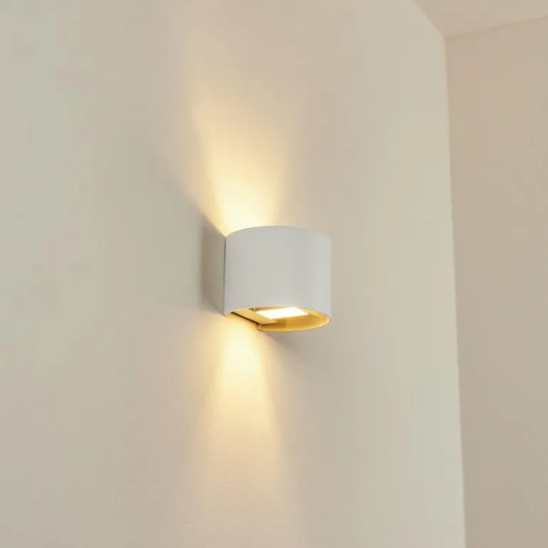 Applique murale Badajoz Blanc, 1 lumière