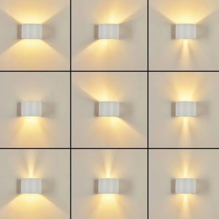 Applique murale Badajoz Blanc, 1 lumière