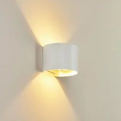 Applique murale Badajoz Blanc, 1 lumière