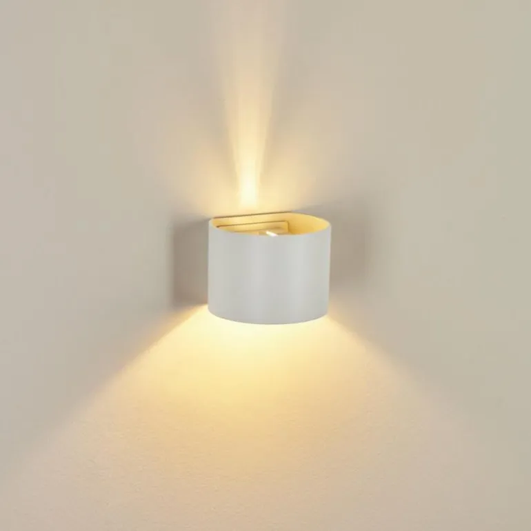 Applique murale Badajoz Blanc, 1 lumière