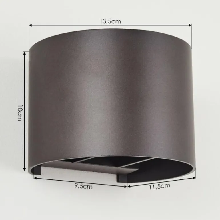 Applique murale Badajoz Brun, 1 lumière