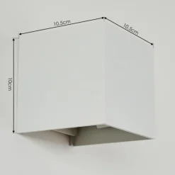 Applique murale Badajoz Blanc, 1 lumière