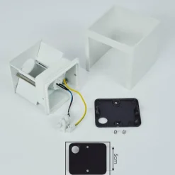 Applique murale Badajoz Blanc, 1 lumière