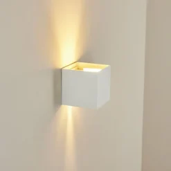 Applique murale Badajoz Blanc, 1 lumière