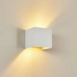 Applique murale Badajoz Blanc, 1 lumière