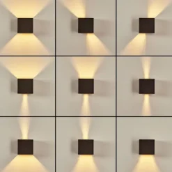 Applique murale Badajoz Brun, 1 lumière