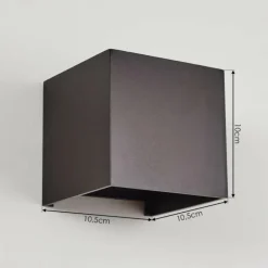 Applique murale Badajoz Brun, 1 lumière