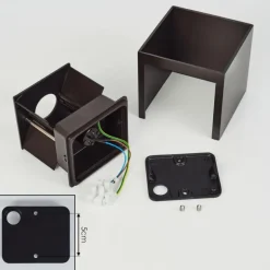 Applique murale Badajoz Brun, 1 lumière