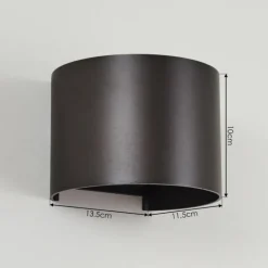 Applique murale Badajoz Brun, 1 lumière