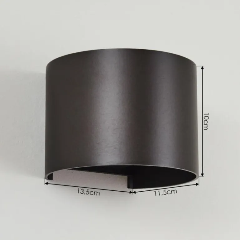 Applique murale Badajoz Brun, 1 lumière