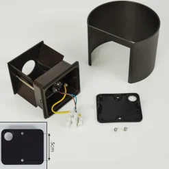 Applique murale Badajoz Brun, 1 lumière