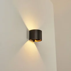 Applique murale Badajoz Brun, 1 lumière