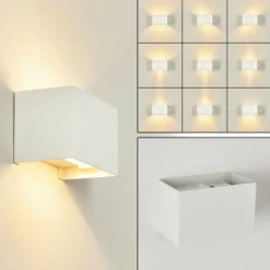 Applique murale Badajoz Blanc, 1 lumière