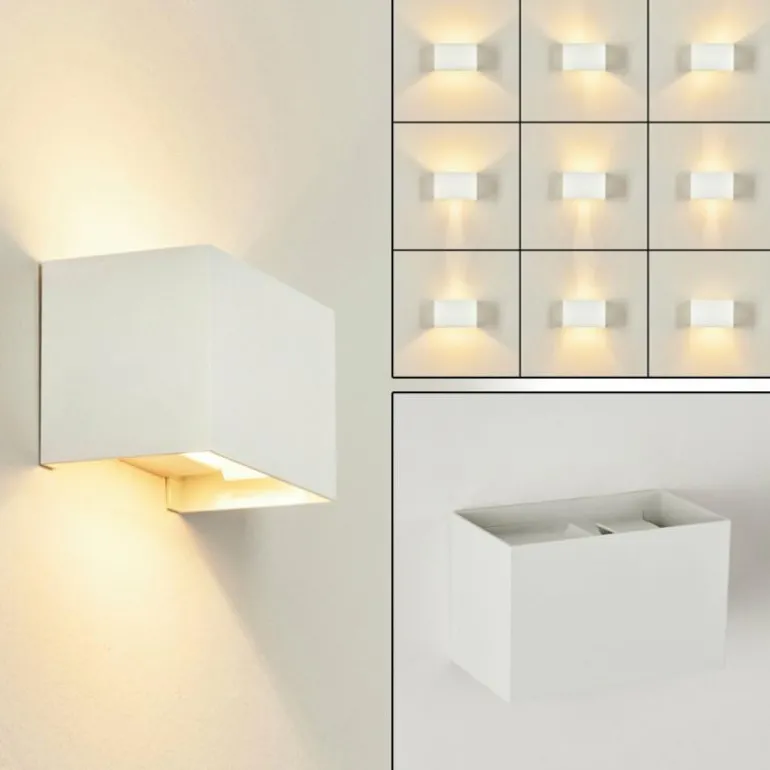 Applique murale Badajoz Blanc, 1 lumière