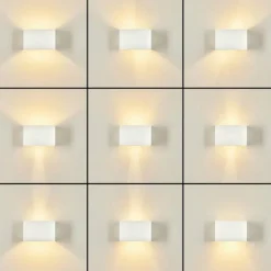 Applique murale Badajoz Blanc, 1 lumière