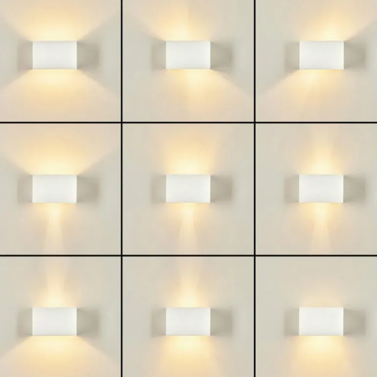 Applique murale Badajoz Blanc, 1 lumière