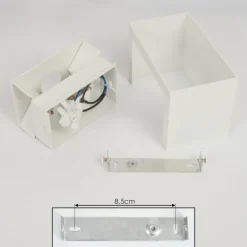 Applique murale Badajoz Blanc, 1 lumière