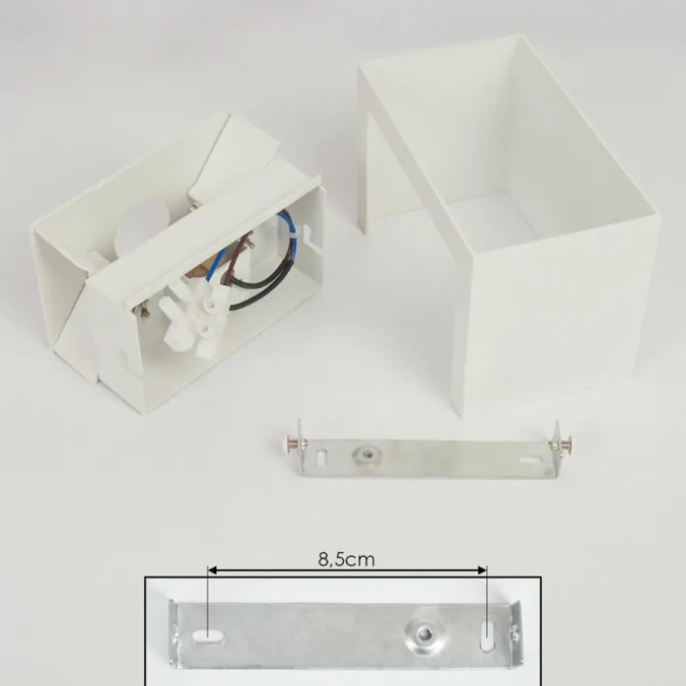 Applique murale Badajoz Blanc, 1 lumière