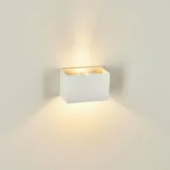 Applique murale Badajoz Blanc, 1 lumière