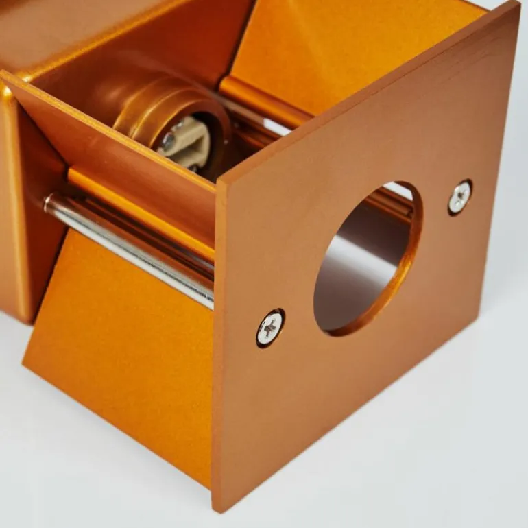 Applique murale Badajoz Cuivre, Noir, 1 lumière