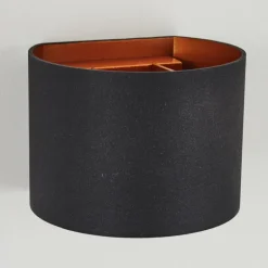 Applique murale Badajoz Cuivre, Noir, 1 lumière