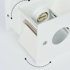 Applique murale Badajoz Écru, Blanc, 1 lumière