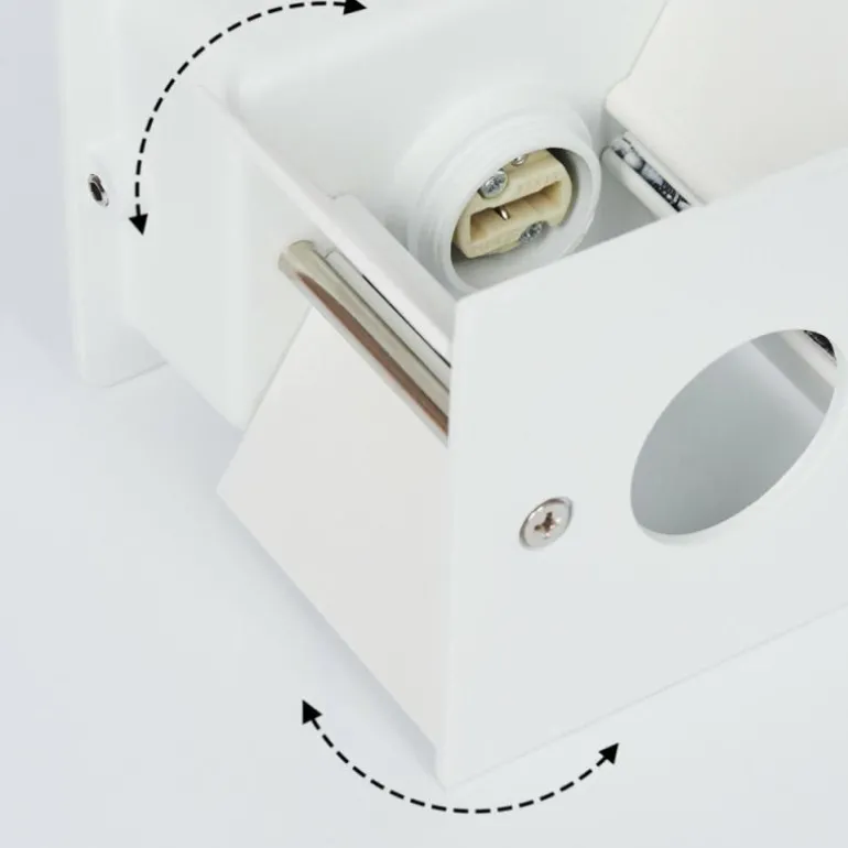 Applique murale Badajoz Écru, Blanc, 1 lumière