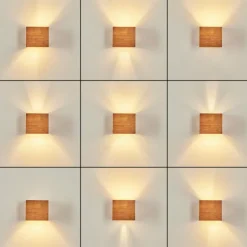 Applique murale Badajoz Écru, Blanc, 1 lumière