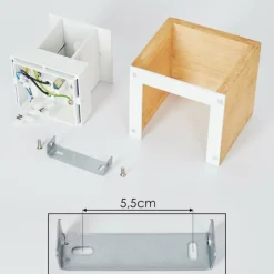 Applique murale Badajoz Écru, Blanc, 1 lumière