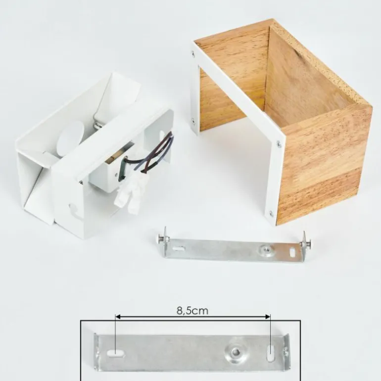 Applique murale Badajoz Écru, Blanc, 1 lumière