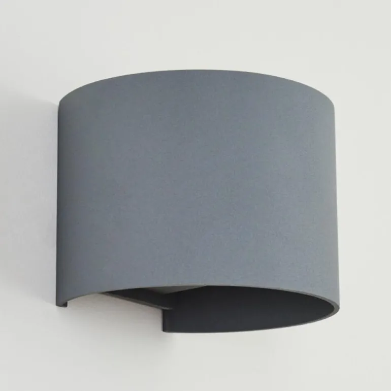 Applique murale Badajoz Gris, 1 lumière