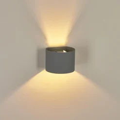 Applique murale Badajoz Gris, 1 lumière