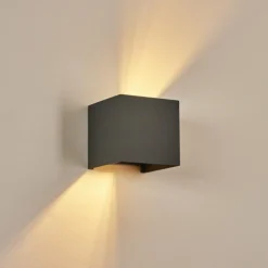 Applique murale Badajoz Gris, 1 lumière