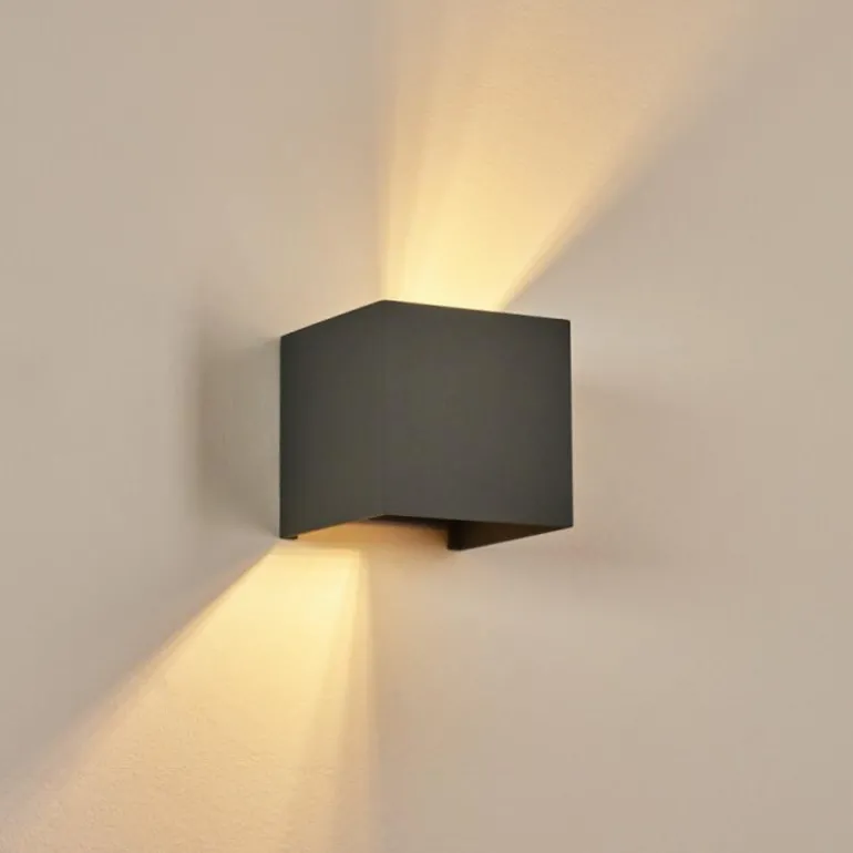 Applique murale Badajoz Gris, 1 lumière