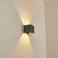 Applique murale Badajoz Gris, 1 lumière