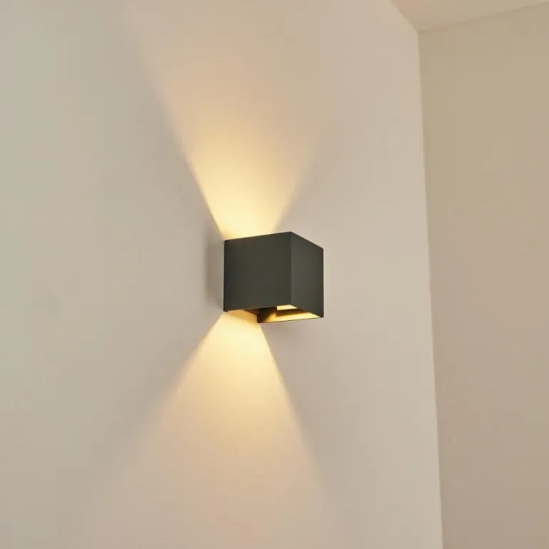 Applique murale Badajoz Gris, 1 lumière