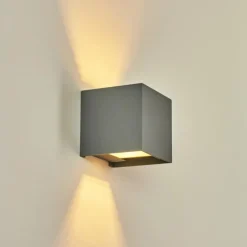 Applique murale Badajoz Gris, 1 lumière