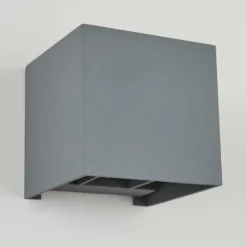 Applique murale Badajoz Gris, 1 lumière