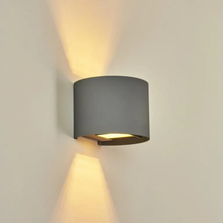 Applique murale Badajoz Gris, 1 lumière