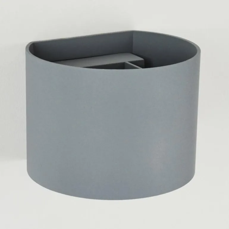 Applique murale Badajoz Gris, 1 lumière