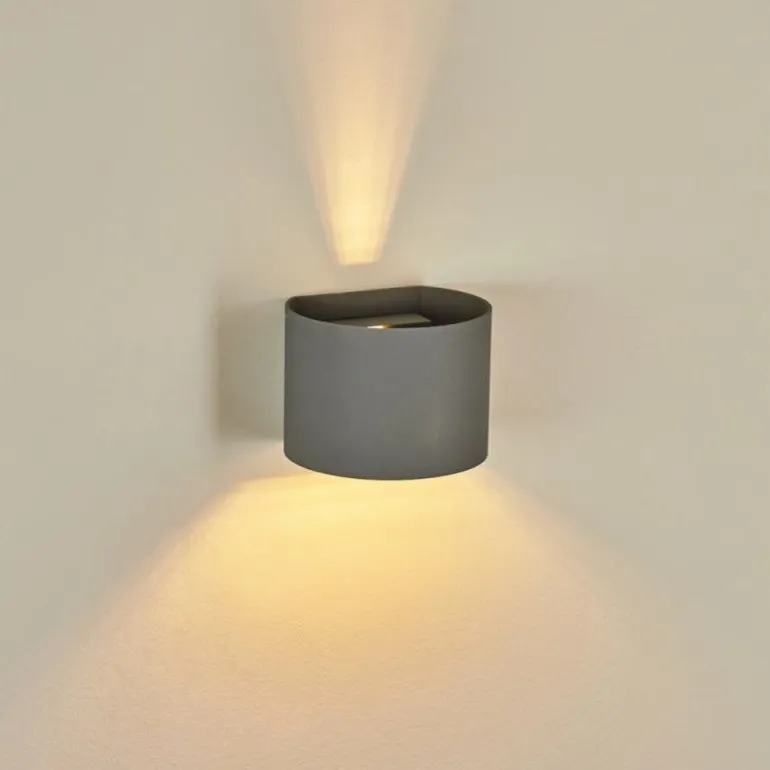 Applique murale Badajoz Gris, 1 lumière