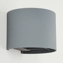 Applique murale Badajoz Gris, 1 lumière