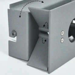 Applique murale Badajoz Gris, 1 lumière