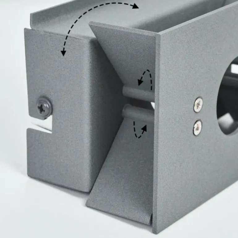 Applique murale Badajoz Gris, 1 lumière