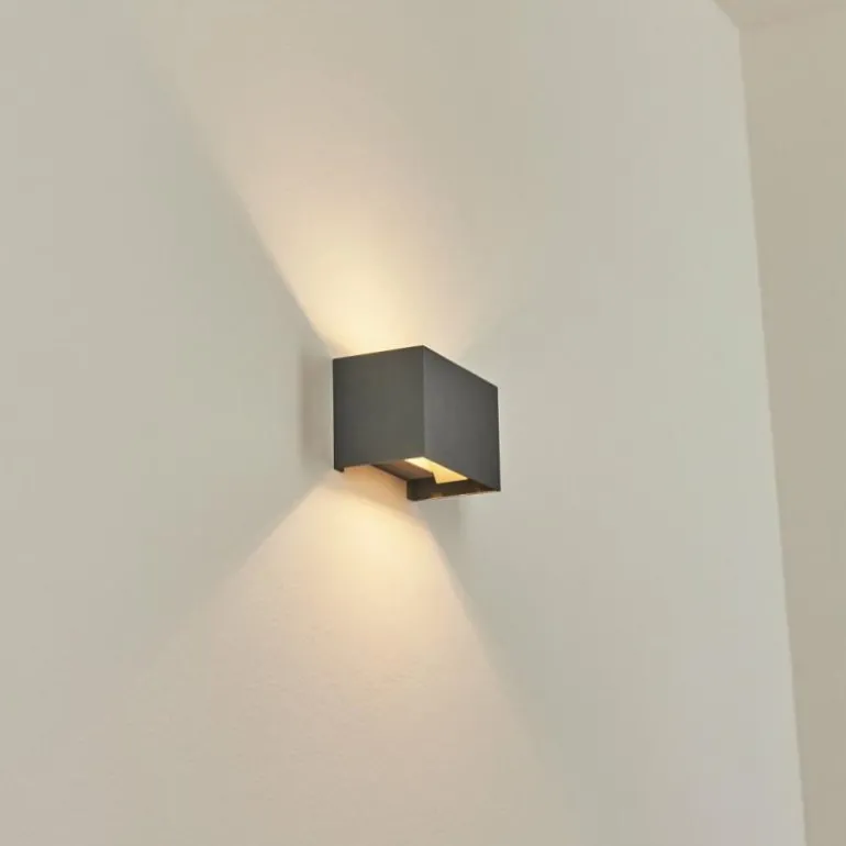 Applique murale Badajoz Gris, 1 lumière