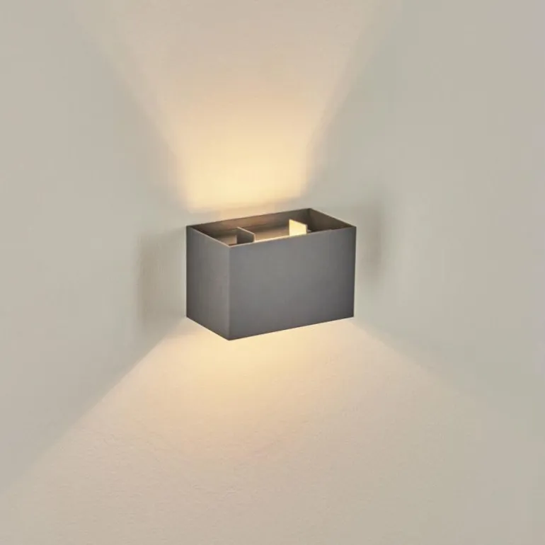 Applique murale Badajoz Gris, 1 lumière