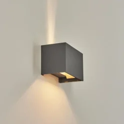 Applique murale Badajoz Gris, 1 lumière