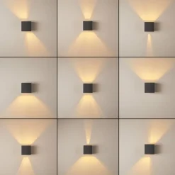 Applique murale Badajoz LED Anthracite, 1 lumière